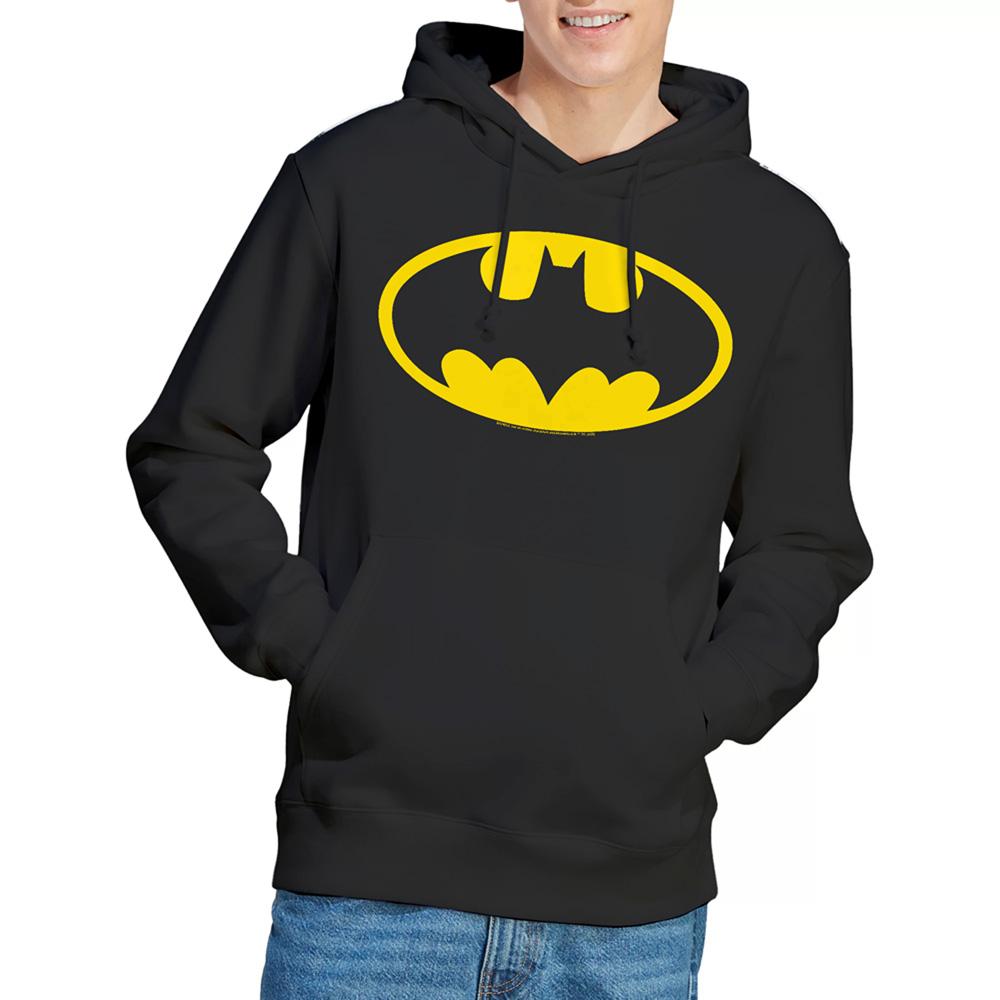 Black - Back - Batman Unisex Adult Logo Hoodie