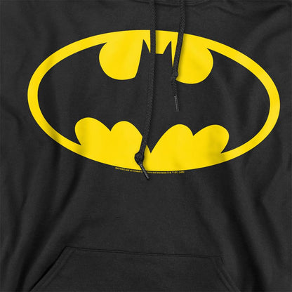 Black - Side - Batman Unisex Adult Logo Hoodie