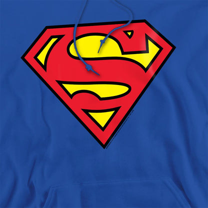 Royal Blue - Side - Superman Mens Logo Hoodie