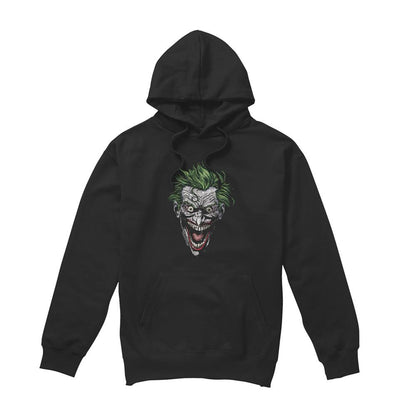 Black - Front - Batman Unisex Adult Joker Hoodie