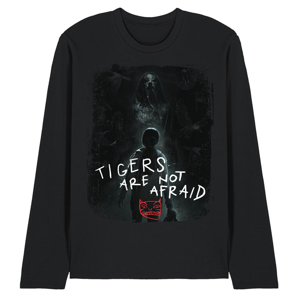 Black - Front - Tigers Are Not Afraid Unisex Adult Key Art Long-Sleeved T-Shirt
