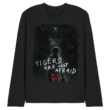 Black - Front - Tigers Are Not Afraid Unisex Adult Key Art Long-Sleeved T-Shirt