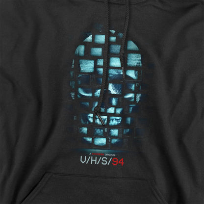 Black - Side - V-H-S-94 Unisex Adult Key Art Hoodie