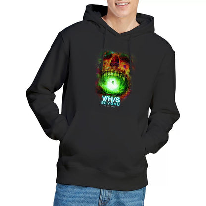 Black - Back - V-H-S Unisex Adult Beyond No Safe Space Hoodie
