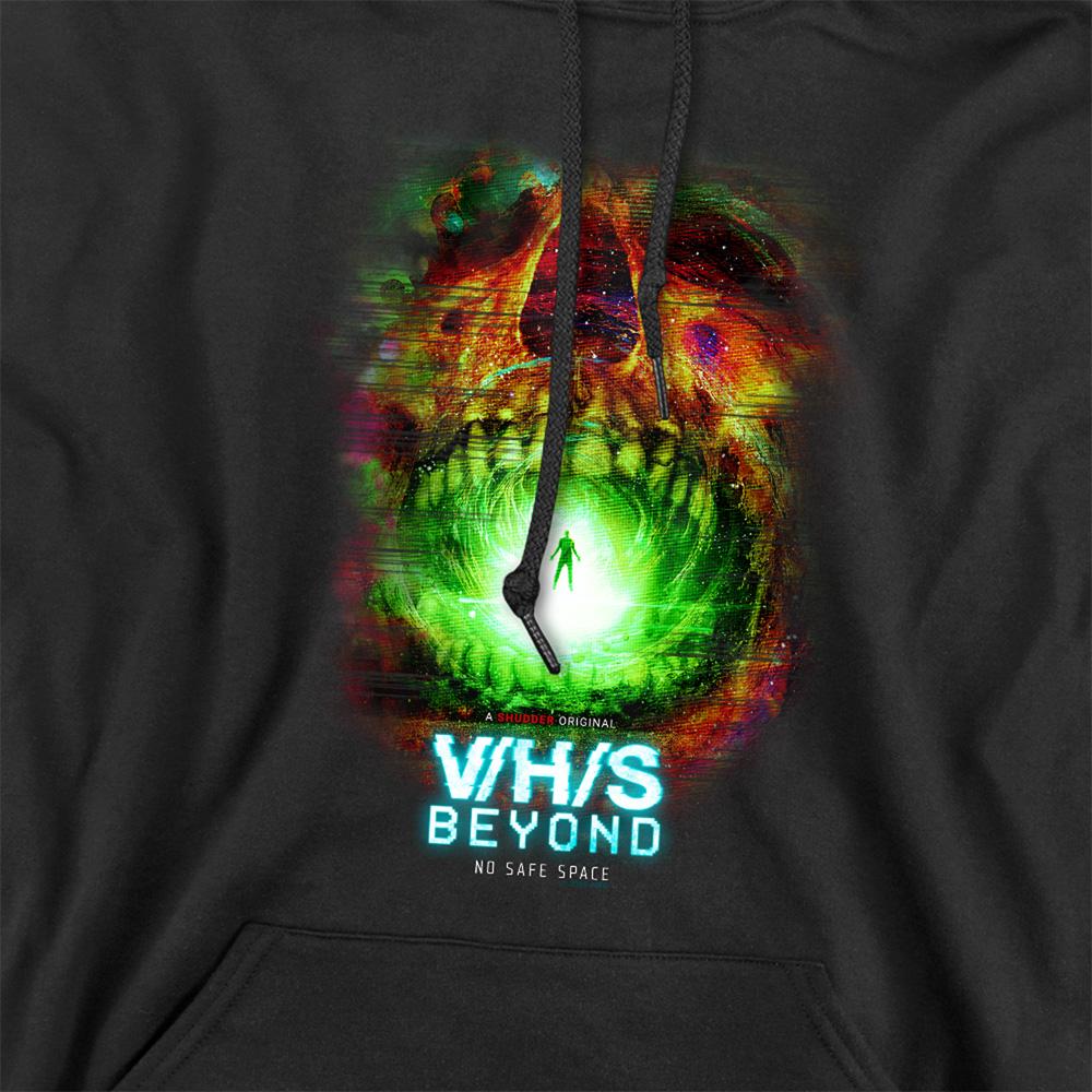 Black - Side - V-H-S Unisex Adult Beyond No Safe Space Hoodie