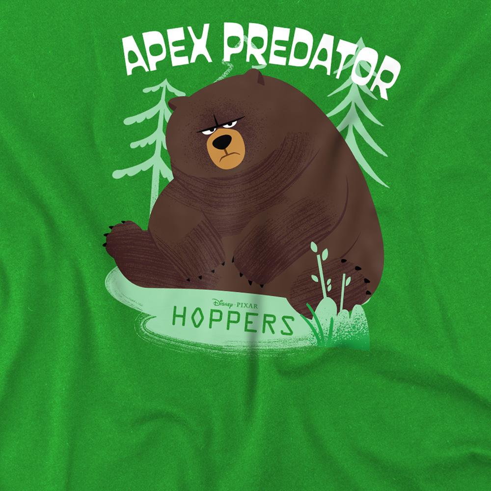 Kelly Green - Back - Hoppers Childrens-Kids Apex Predator Ellen Bear T-Shirt