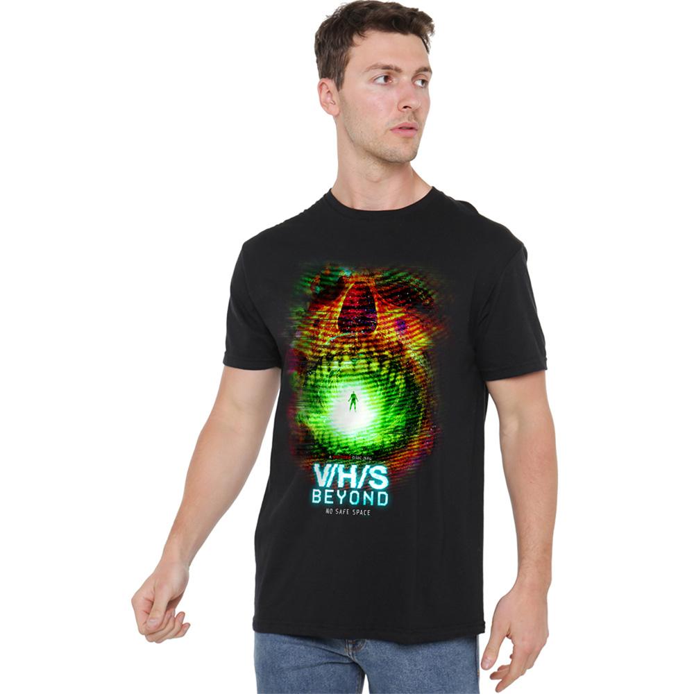 Black - Back - V-H-S Unisex Adult Beyond No Safe Space T-Shirt