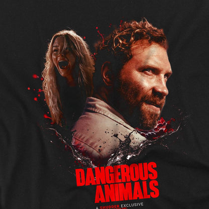 Black - Back - Dangerous Animals Childrens-Kids Splatter T-Shirt