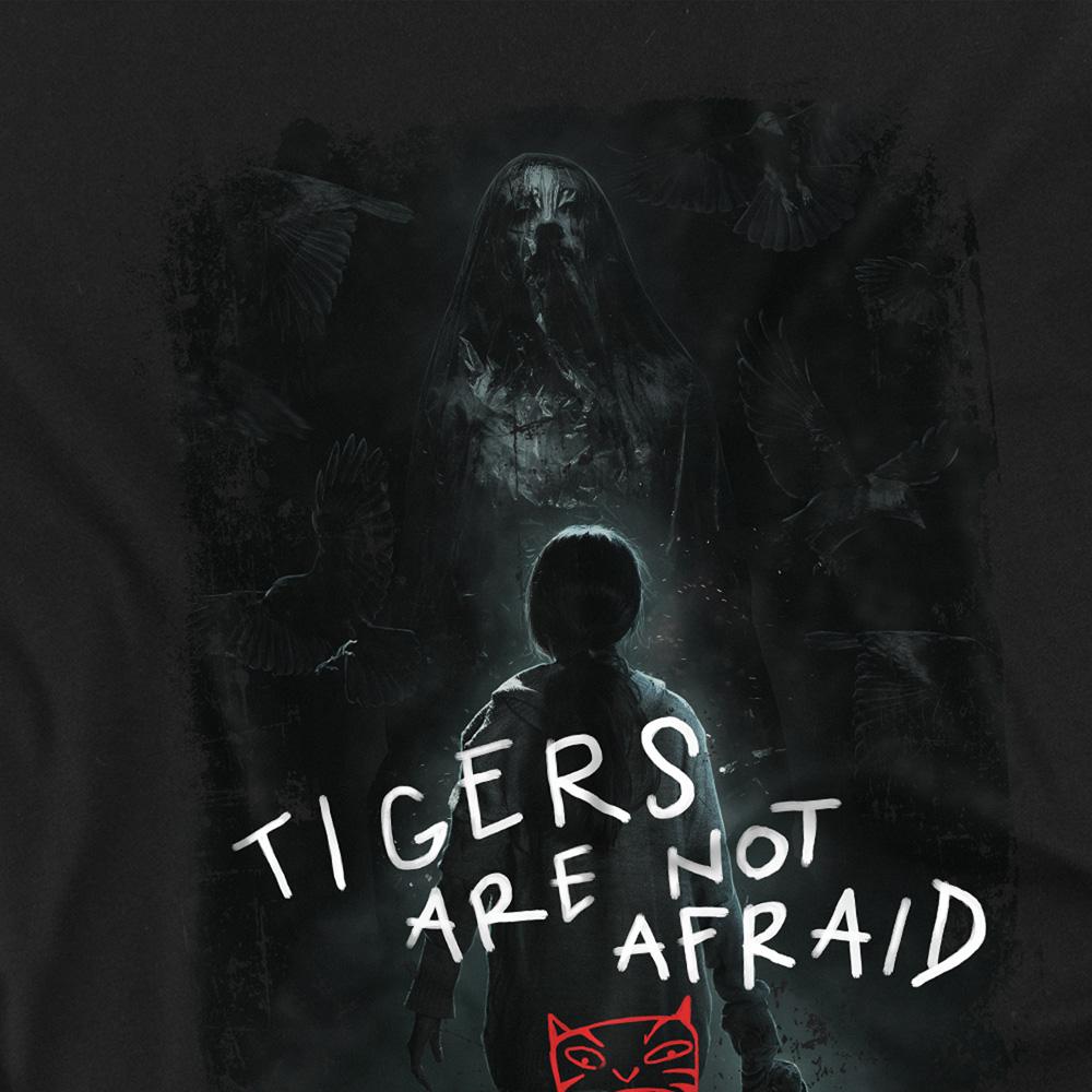Black - Back - Tigers Are Not Afraid Childrens-Kids Key Art T-Shirt