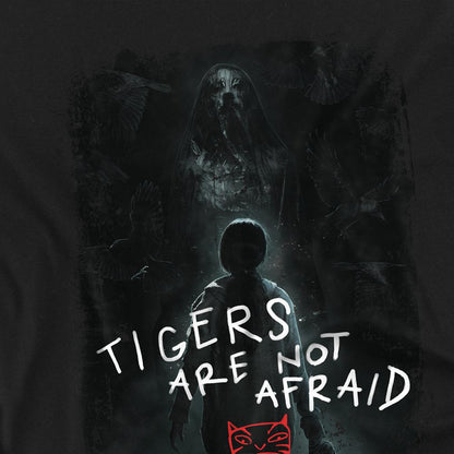 Black - Back - Tigers Are Not Afraid Childrens-Kids Key Art T-Shirt