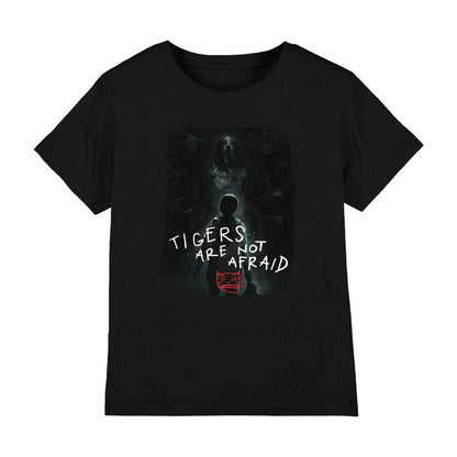Black - Front - Tigers Are Not Afraid Childrens-Kids Key Art T-Shirt