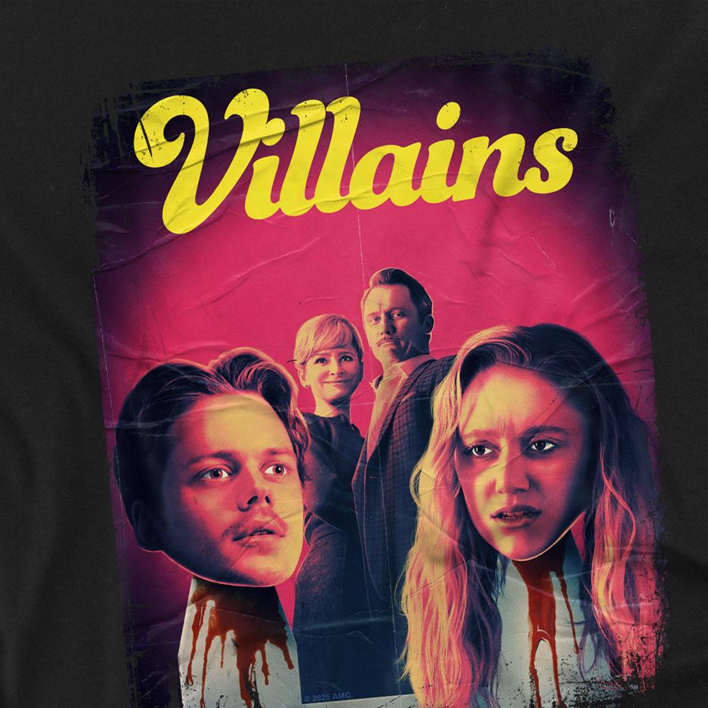 Black - Back - Villains Childrens-Kids Poster T-Shirt