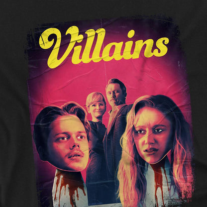 Black - Back - Villains Childrens-Kids Poster T-Shirt