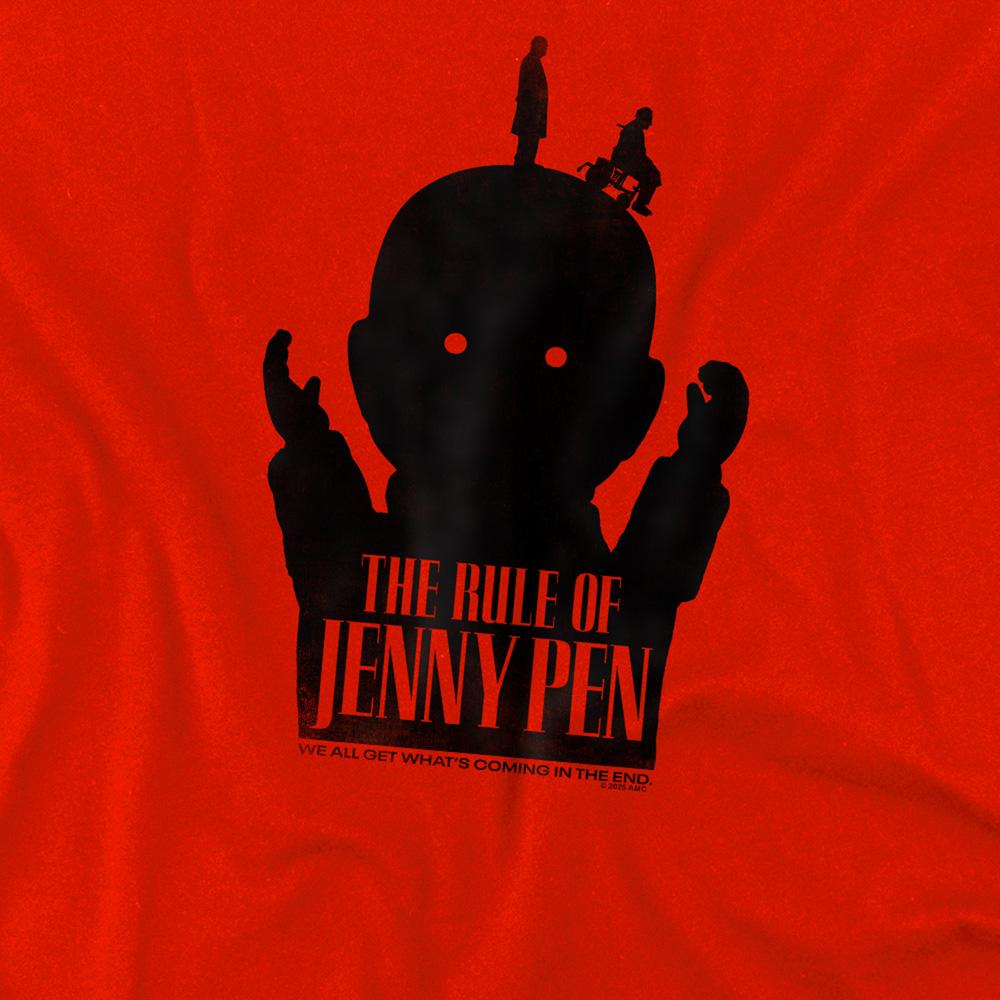Red - Back - The Rule Of Jenny Penn Childrens-Kids Silhouette T-Shirt
