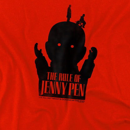 Red - Back - The Rule Of Jenny Penn Childrens-Kids Silhouette T-Shirt