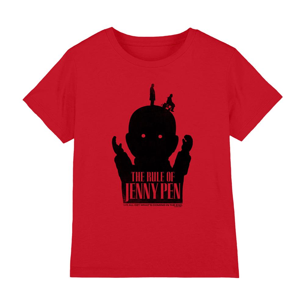 Red - Front - The Rule Of Jenny Penn Childrens-Kids Silhouette T-Shirt