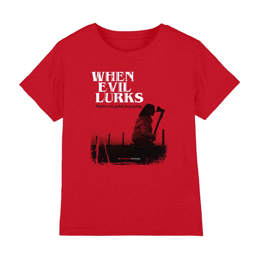 Red - Front - When Evil Lurks Childrens-Kids Key Art T-Shirt
