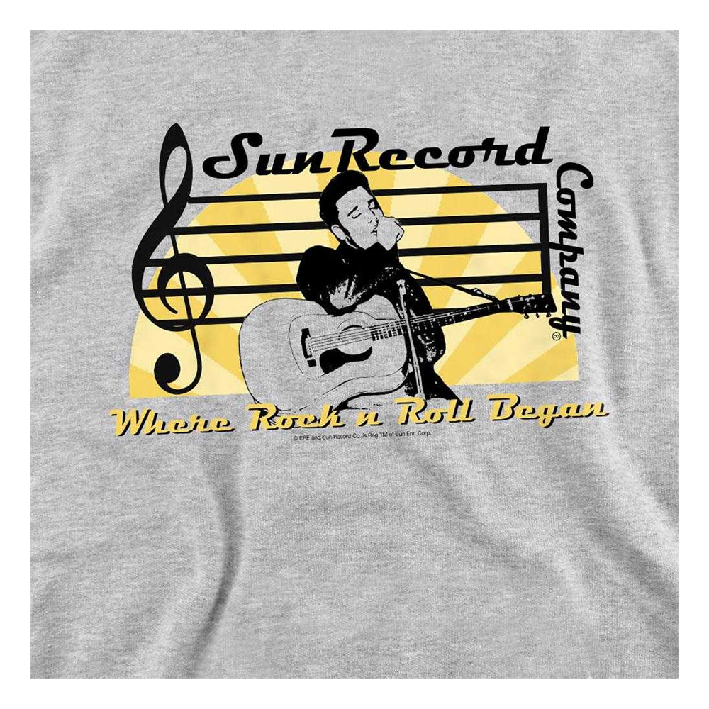 Athletic Heather - Side - Sun Records Childrens-Kids Printed Hoodie