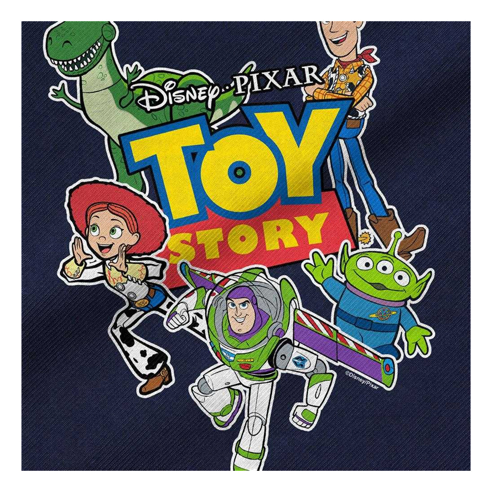 Navy - Side - Toy Story Characters Cut Out Tote Bag