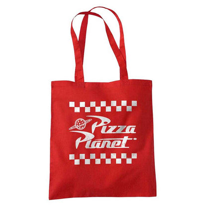 Red - Front - Toy Story Pizza Planet Takeaway Logo Tote Bag