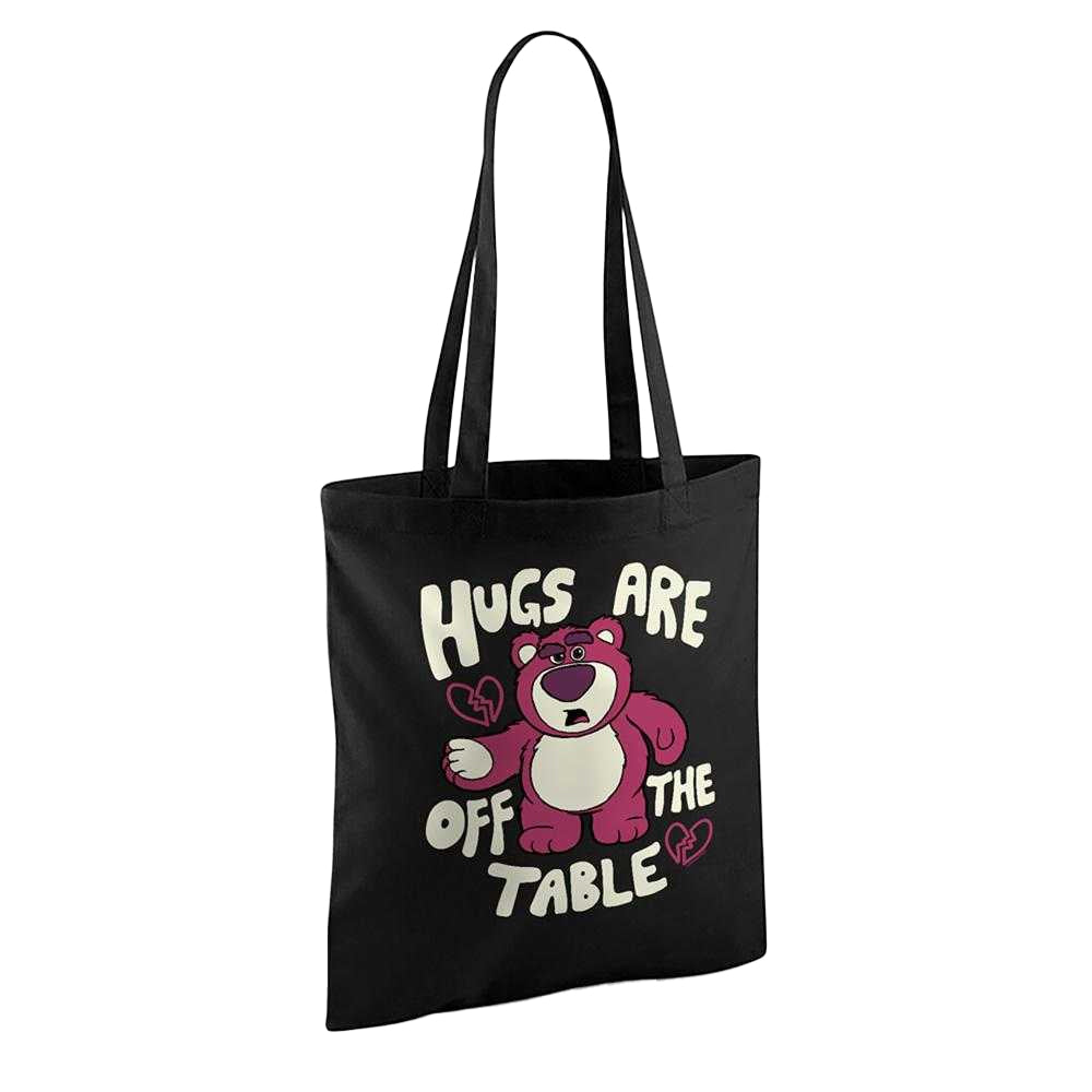Black - Back - Toy Story 3 No Hugs Lotso Tote Bag