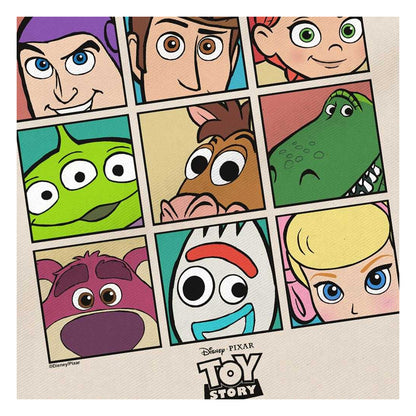 Natural - Side - Toy Story Character Grid Tote Bag