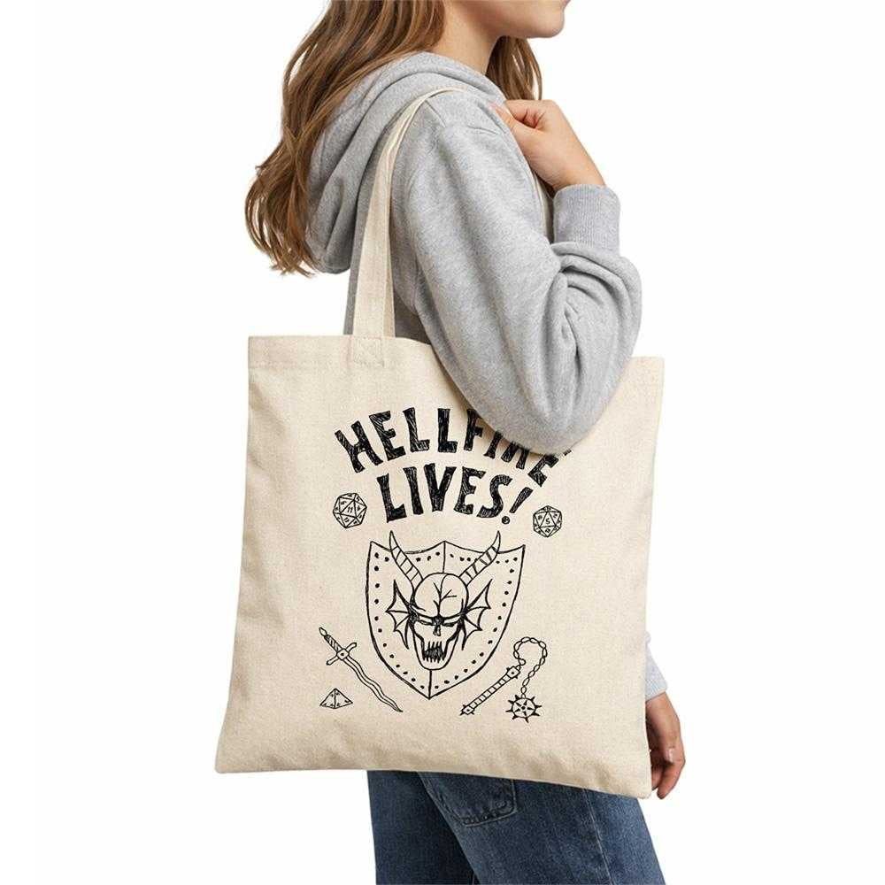 Natural - Lifestyle - Stranger Things Hellfire Graduation Tote Bag