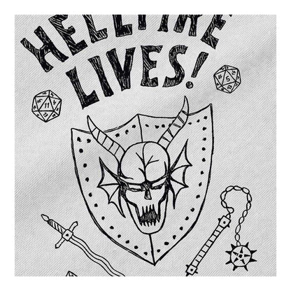 Silver - Side - Stranger Things Hellfire Graduation Tote Bag