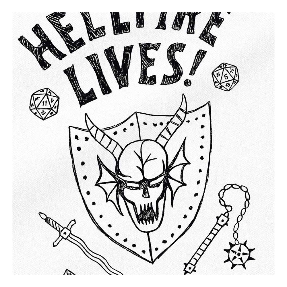 White - Side - Stranger Things Hellfire Graduation Tote Bag