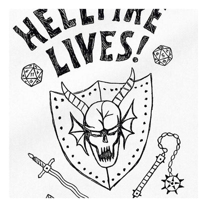 White - Side - Stranger Things Hellfire Graduation Tote Bag