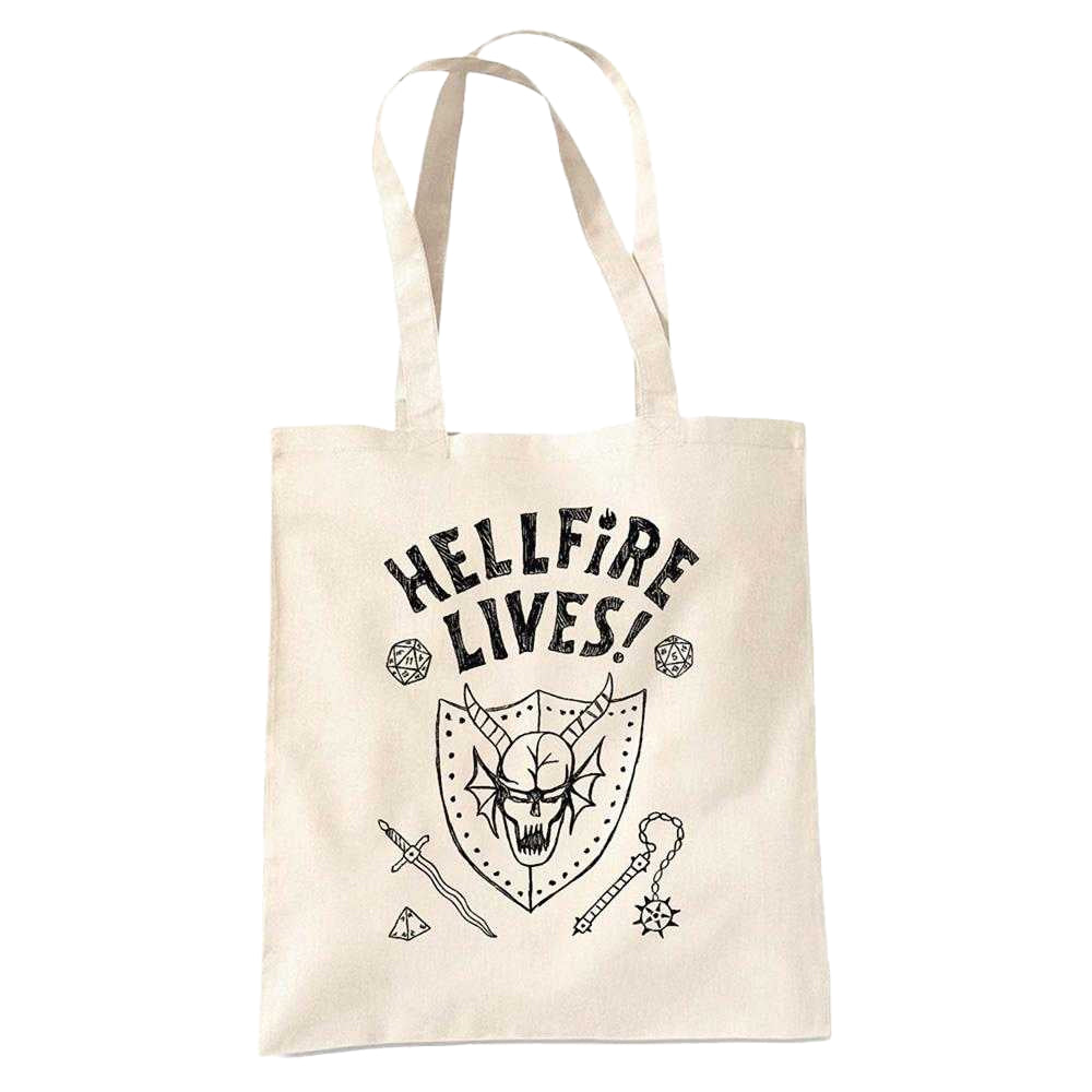 Natural - Front - Stranger Things Hellfire Graduation Tote Bag