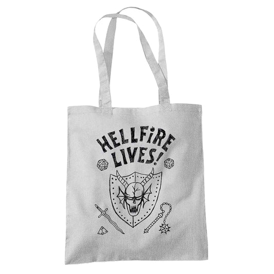 Silver - Front - Stranger Things Hellfire Graduation Tote Bag