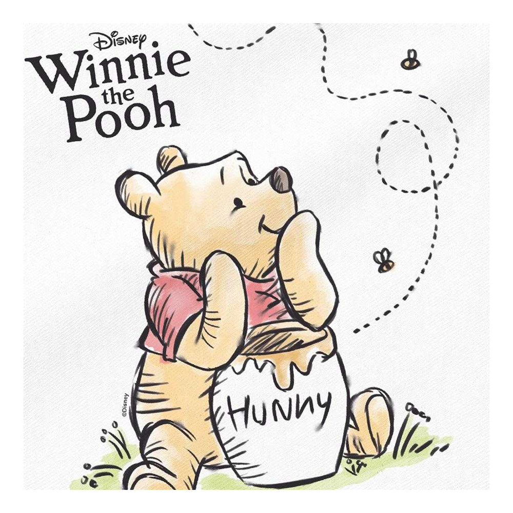 White - Side - Winnie the Pooh Hunny Poster Tote Bag