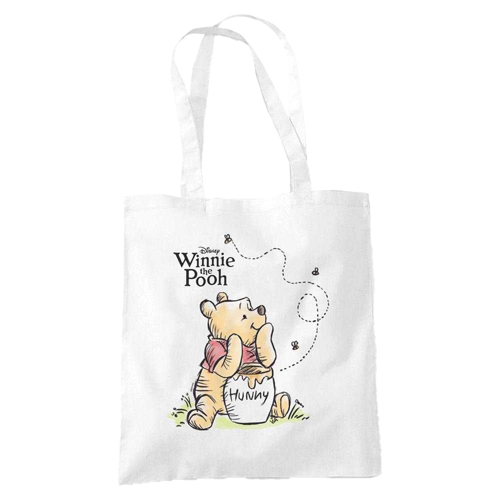 White - Front - Winnie the Pooh Hunny Poster Tote Bag