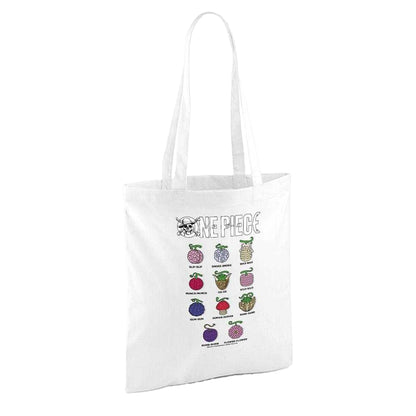 White - Back - One Piece Devil Fruits Tote Bag
