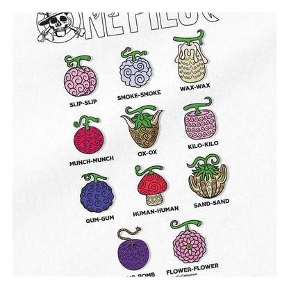 White - Side - One Piece Devil Fruits Tote Bag