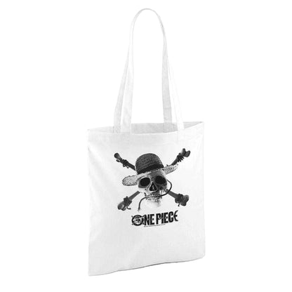 White - Back - One Piece Mono Logo Tote Bag