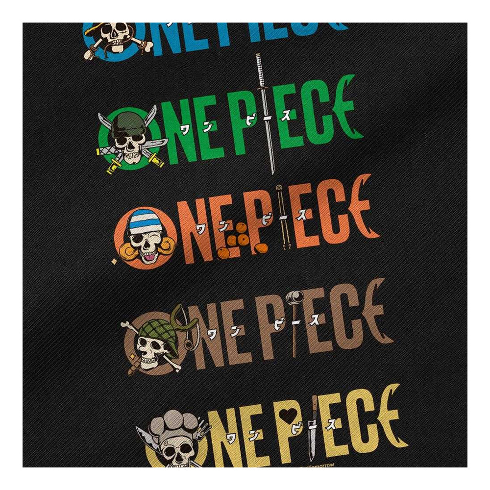 Black - Side - One Piece Stacked Logo Reusable Tote Bag