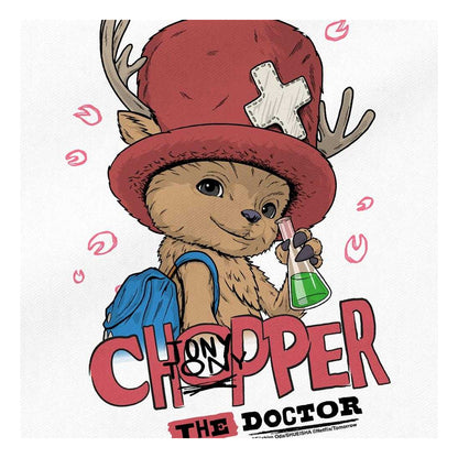White - Side - One Piece The Doctor Tony Tony Chopper Tote Bag