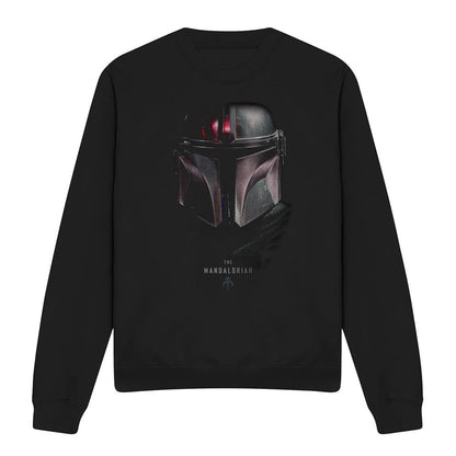 Black - Front - Star Wars: The Mandalorian Unisex Adult Shadow Sweatshirt