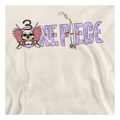 Natural-Neon Purple - Side - One Piece Unisex Adult Mr. 3 Logo Sweatshirt