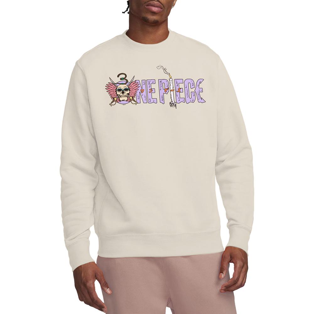 Natural-Neon Purple - Lifestyle - One Piece Unisex Adult Mr. 3 Logo Sweatshirt