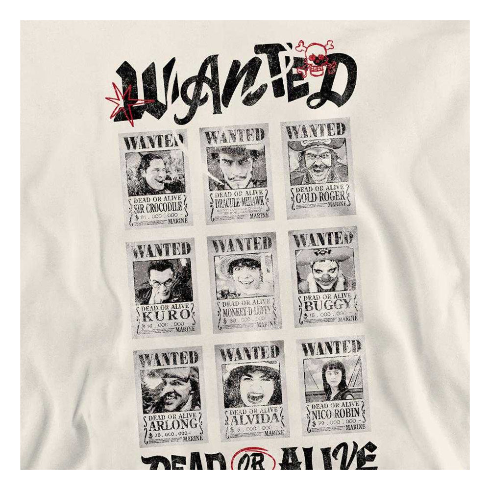 Natural - Side - One Piece Unisex Adult Wanted Dead Or Alive Poster Sweatshirt