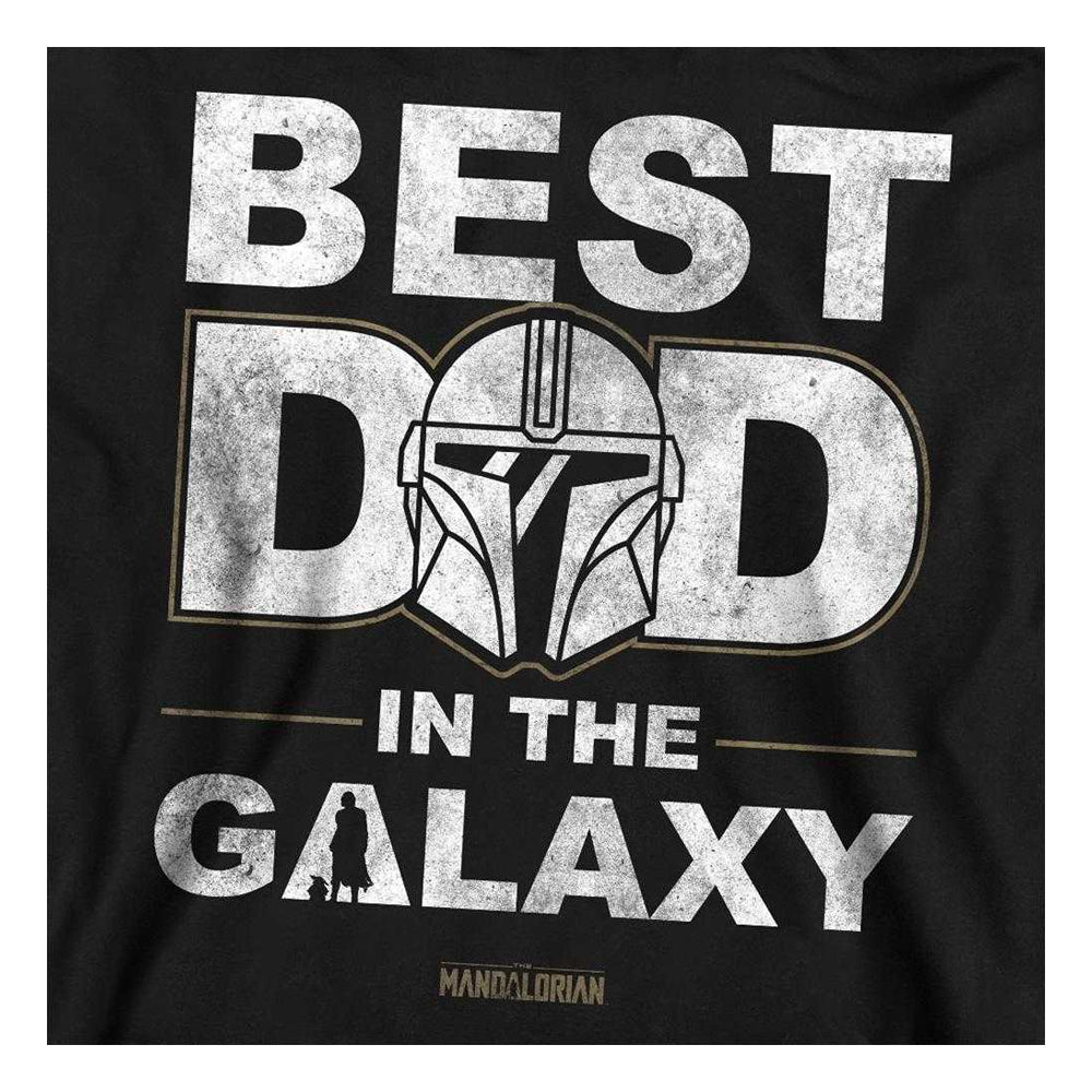 Black - Side - Star Wars: The Mandalorian Unisex Adult Best Dad In The Galaxy Sweatshirt