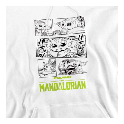 White - Side - Star Wars: The Mandalorian Unisex Adult Grogu Manga Hoodie
