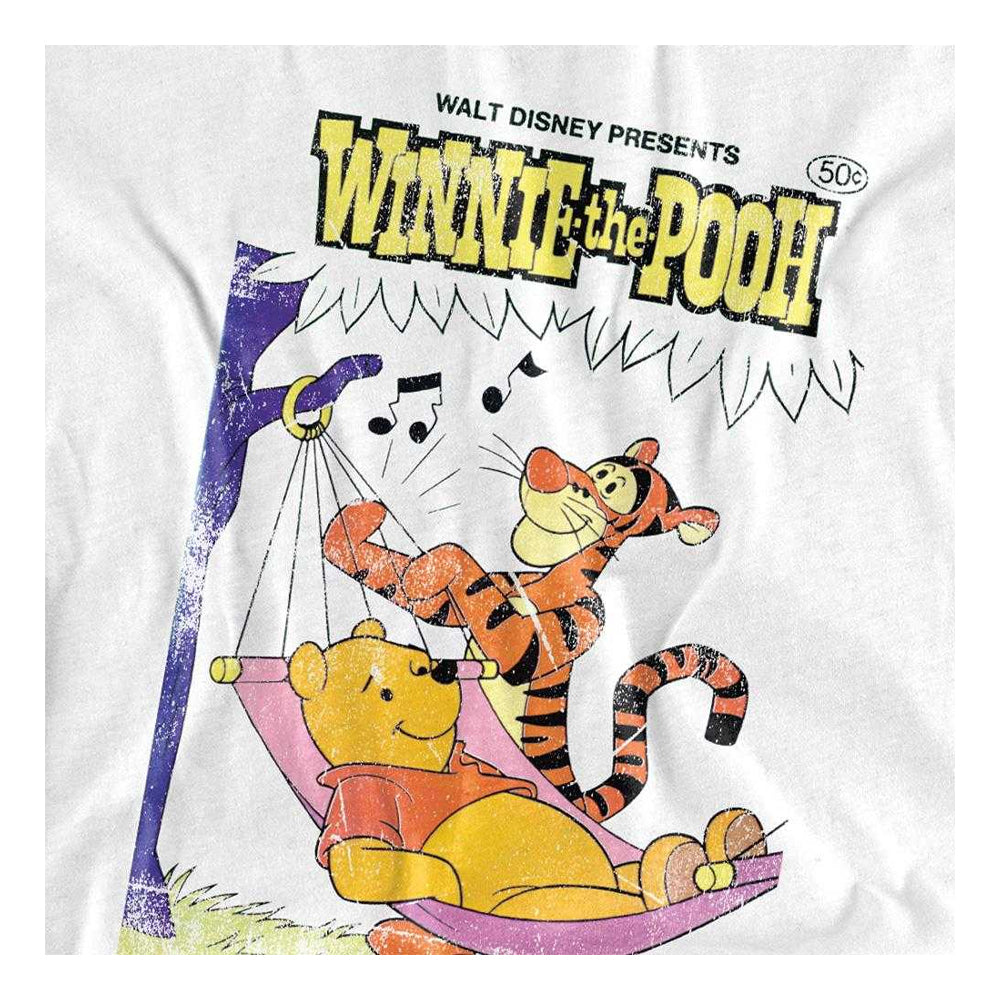 White - Side - Winnie the Pooh Unisex Adult Tigger Vintage Hammock Poster T-Shirt