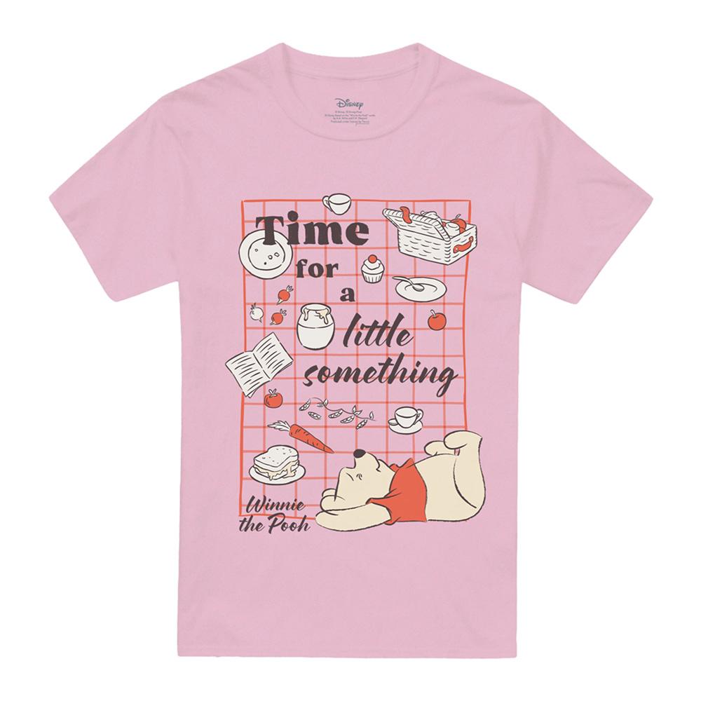 Pink - Front - Winnie the Pooh Unisex Adult Picnic T-Shirt