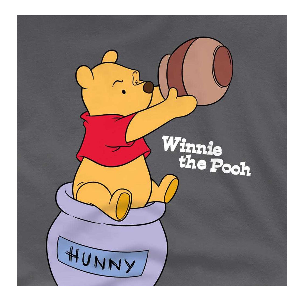 Charcoal - Side - Winnie the Pooh Unisex Adult Hunny Pot T-Shirt