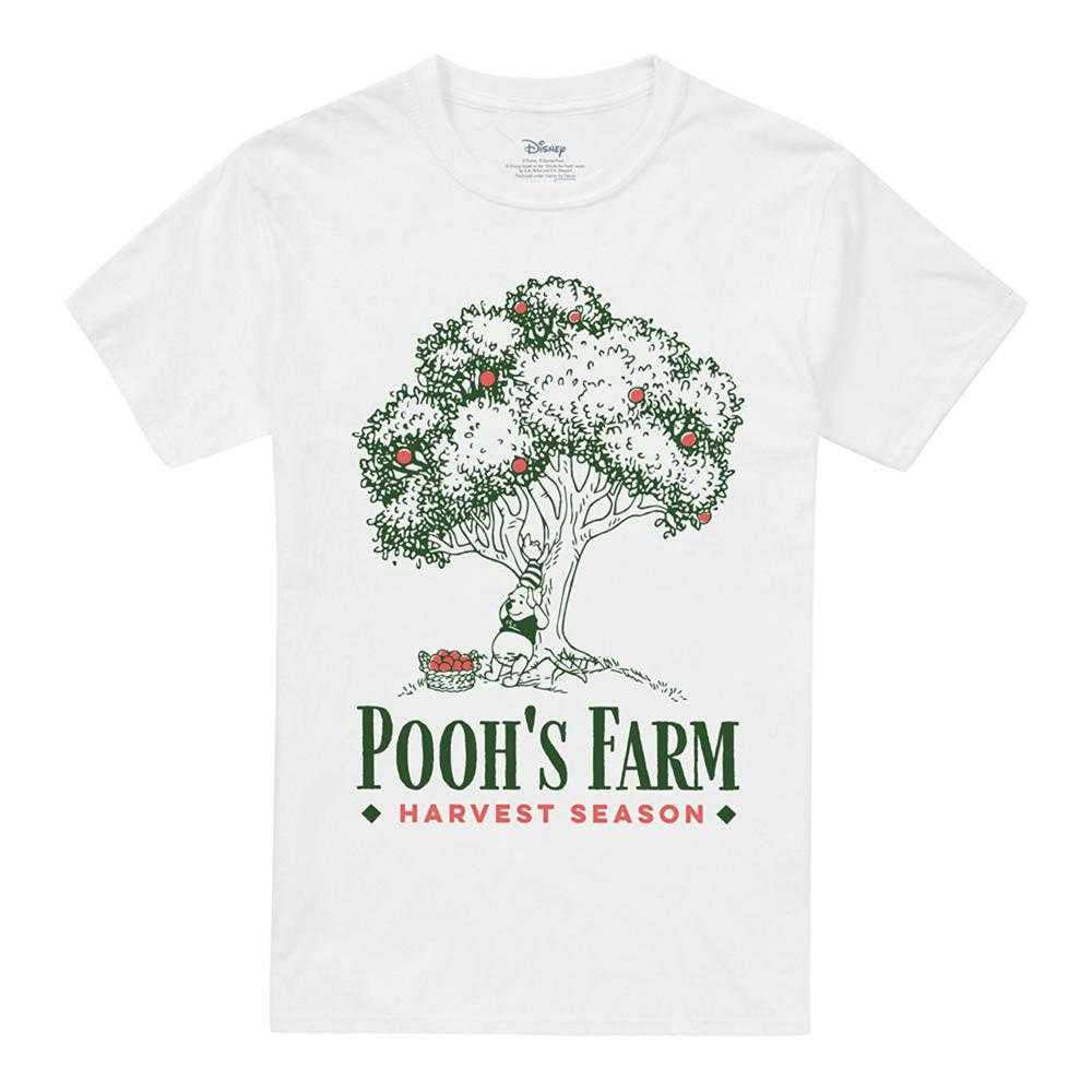 White - Front - Winnie the Pooh Unisex Adult Pooh´S Farm Tree T-Shirt