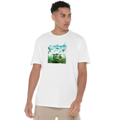 White - Lifestyle - Star Wars The Mandalorian Unisex Adult Dinner Time T-Shirt